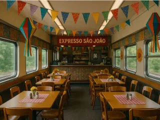 Imagem da notícia Trem turístico de São Paulo fará viagem temática de festa junina; saiba mais